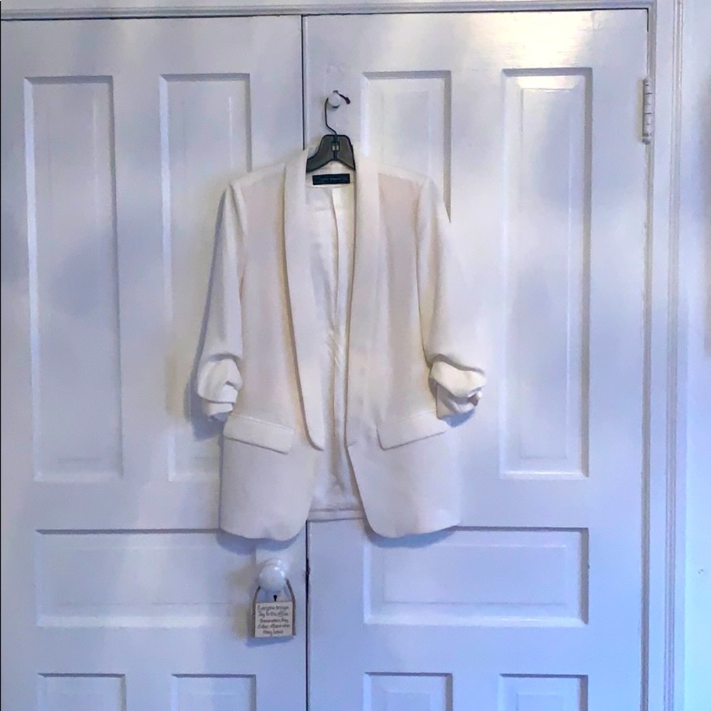 White Zara jacket